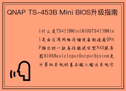 QNAP TS-453B Mini BIOS升级指南
